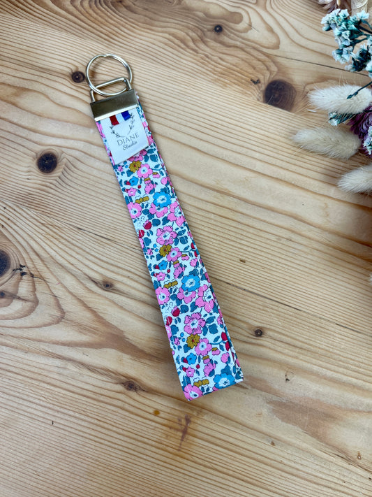 Porte clé Liberty betsy pivoine