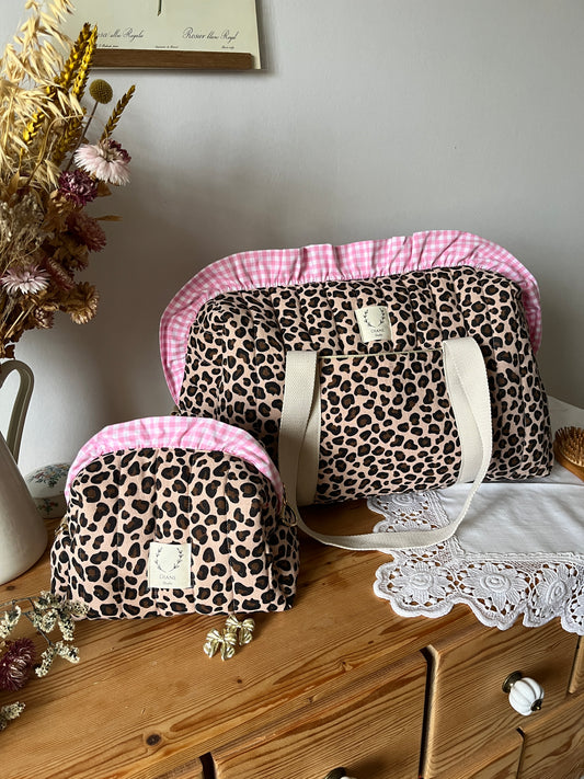 Le sac Chloé léopard et vichy rose