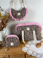 Ensemble Sac Chloé, sac Milan et trousse à volants - sur commande