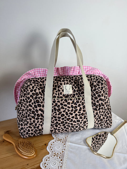 Le sac Chloé léopard et vichy rose