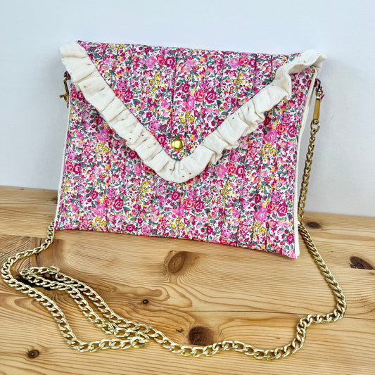 Charlotte la pochette enveloppe avec chaîne 100% personnalisable