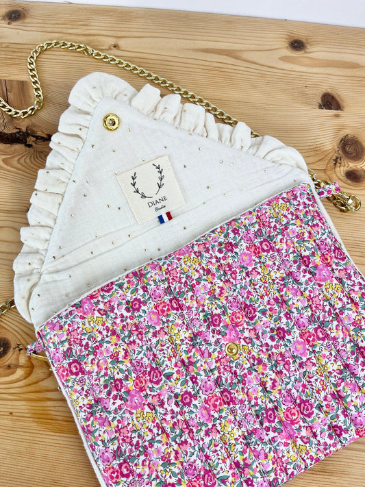 Charlotte la pochette enveloppe avec chaîne 100% personnalisable