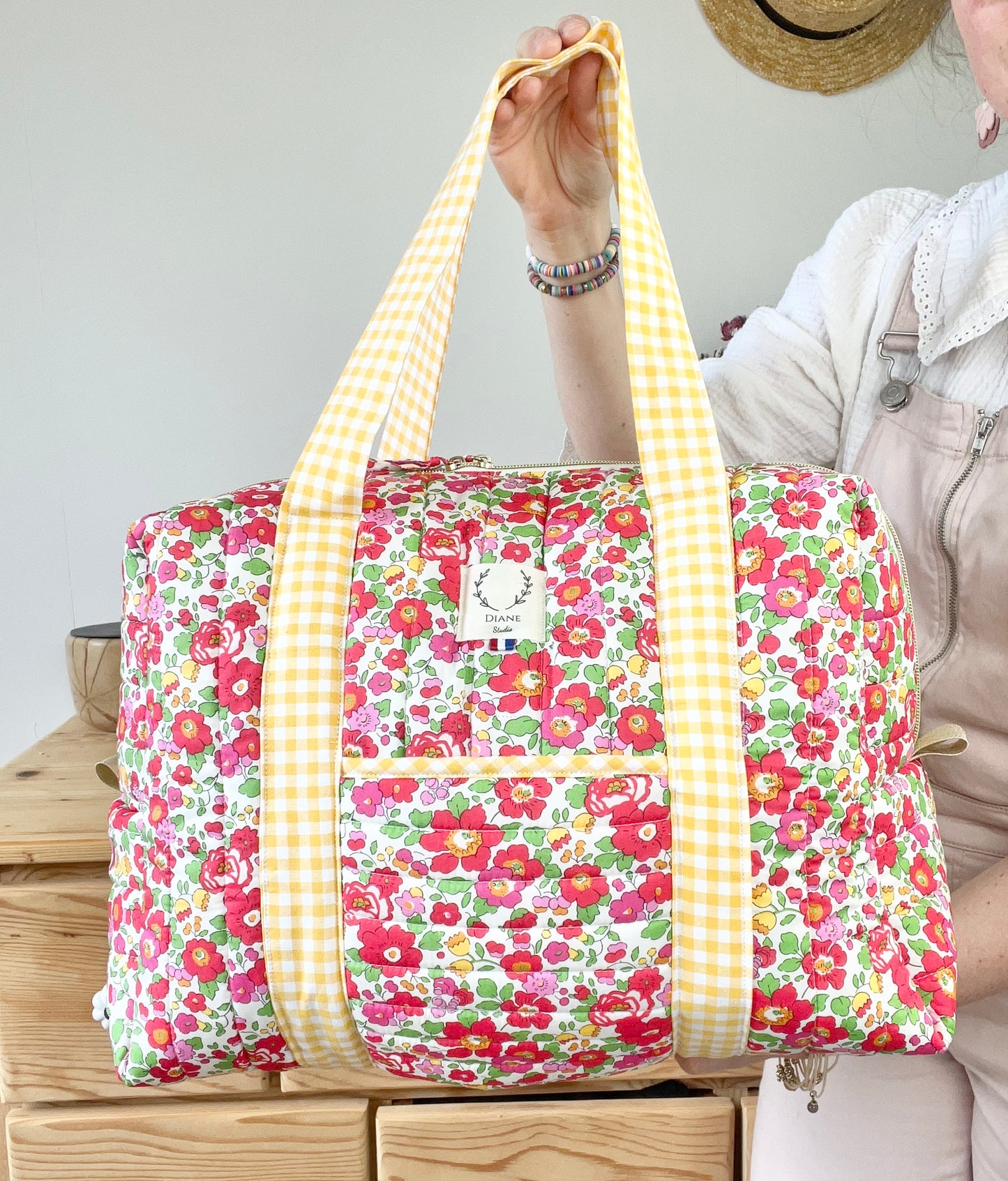 Le sac Charlotte matelassé et anses en tissu ✨