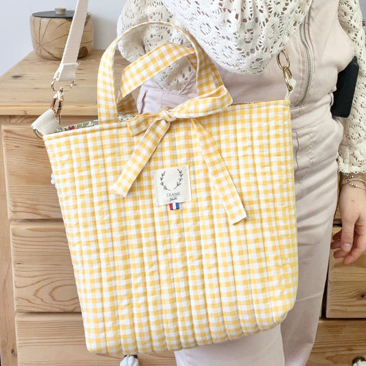 Sac Félicie vichy jaune