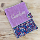 Protège carnet velours et Liberty Wiltshire burnt