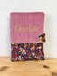 Protège carnet velours et Liberty Wiltshire burnt