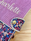 Protège carnet velours et Liberty Wiltshire burnt