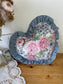 Coussin coeur volants bleus