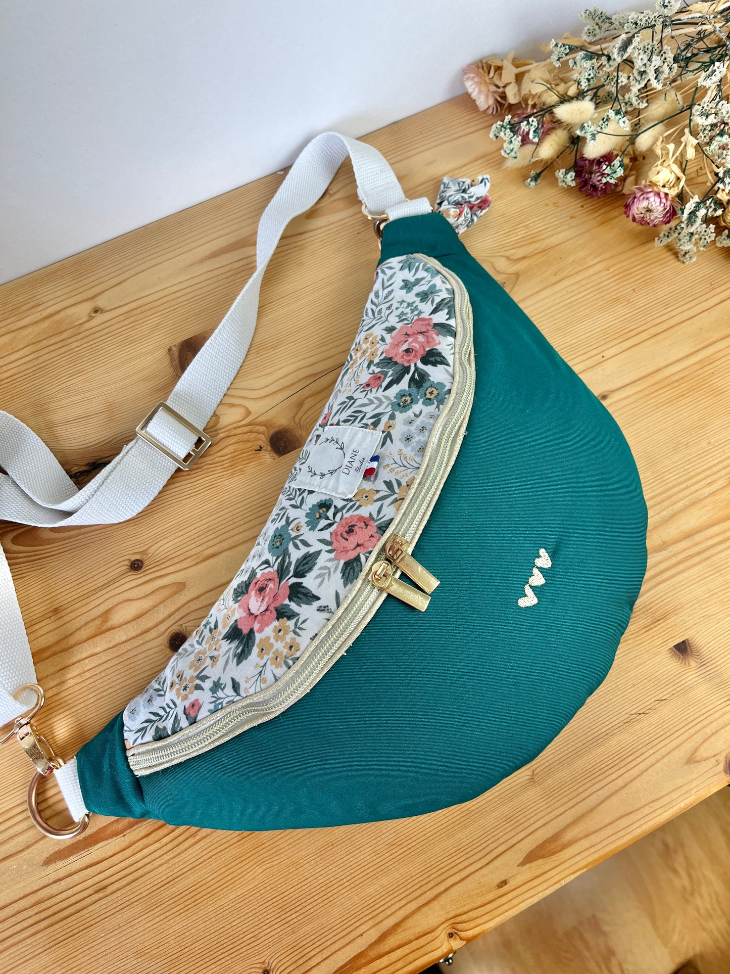 Le sac banane Eléonore adulte doré 100% personnalisable