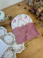 Le porte monnaie velours rose