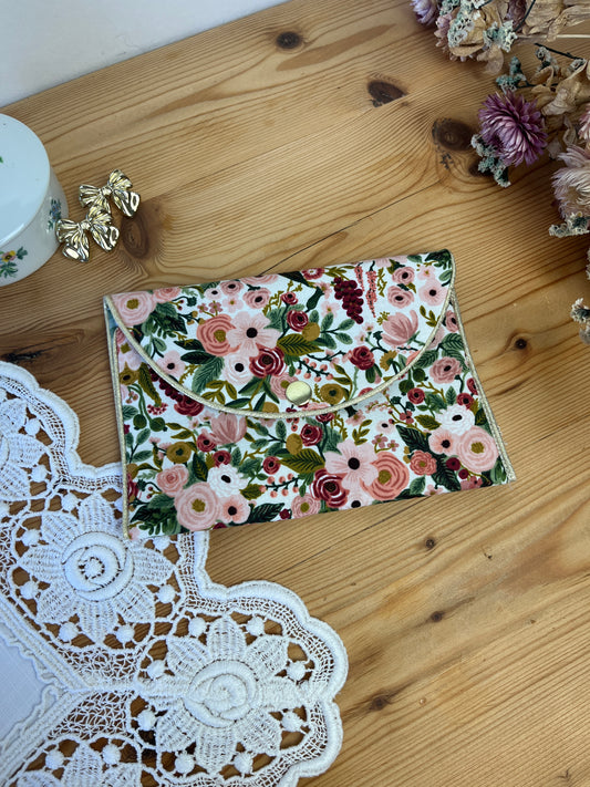 Le porte monnaie garden party rose