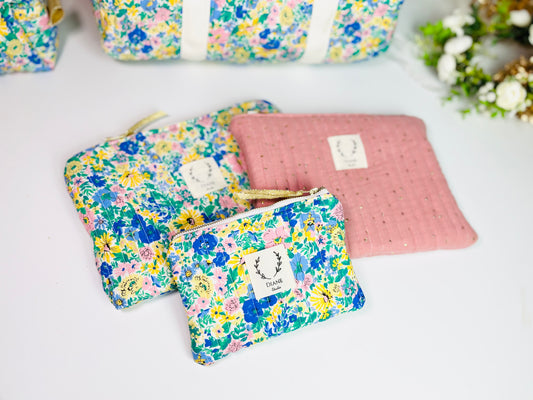 Babette la pochette plate matelassée Malvern meadow