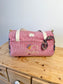 Louison le sac polochon personnalisé velours et Liberty Wiltshire burnt