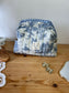 Colette double volant vichy et jouy bleu