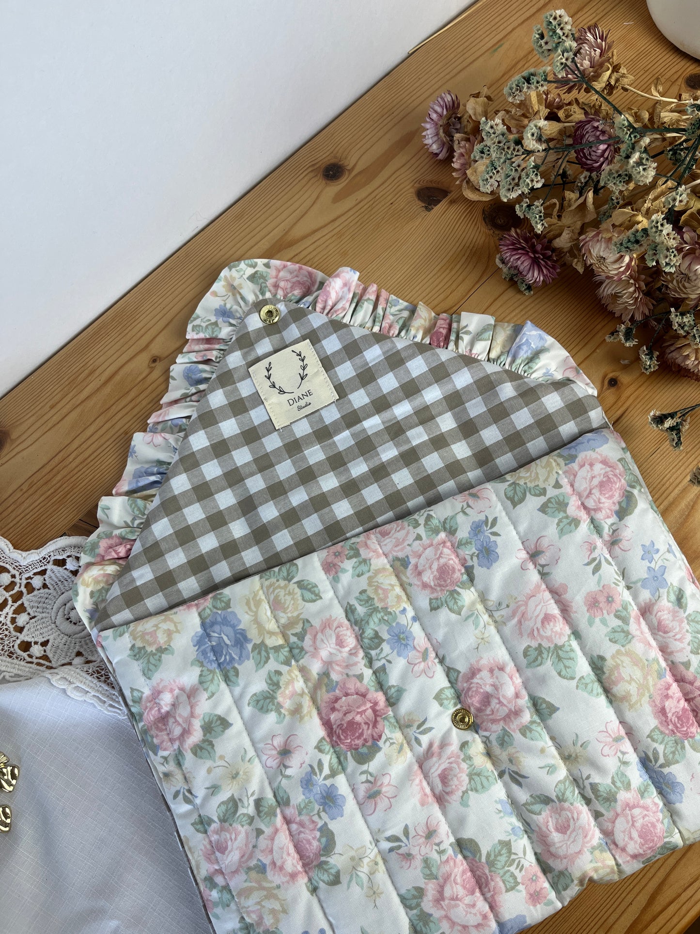 Pochette Charlotte taille M tissu Aude