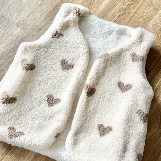 Le gilet Albane enfant coeurs