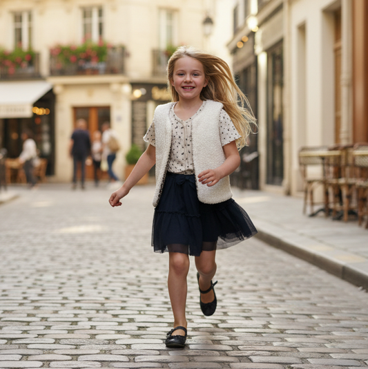 The Albane children's vest is 100% customizable.