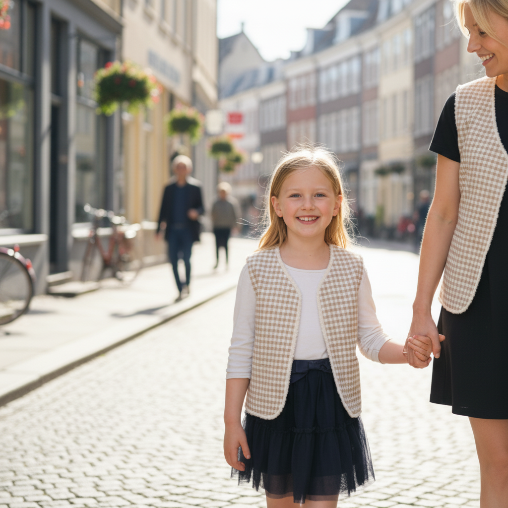 Set: The Albane vest for children and adults