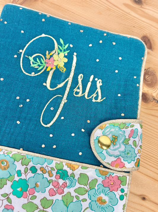 Protège carnet Liberty Betsy menthe