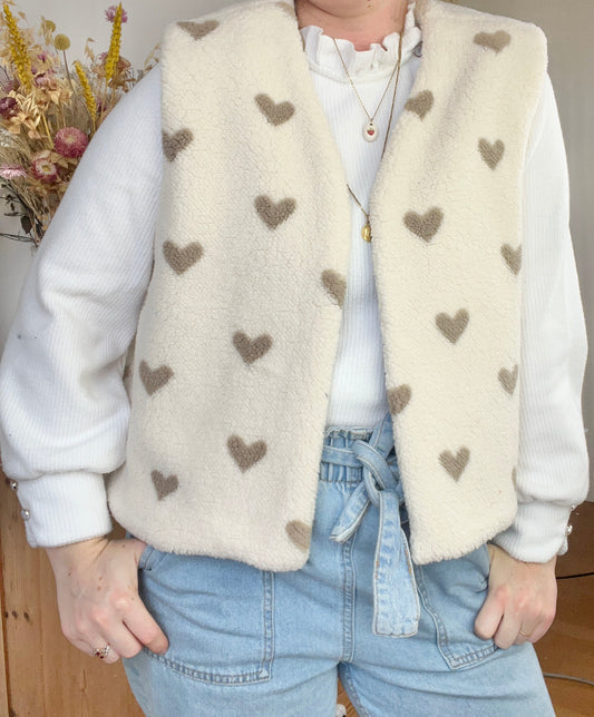 Le gilet Albane Adulte coeurs