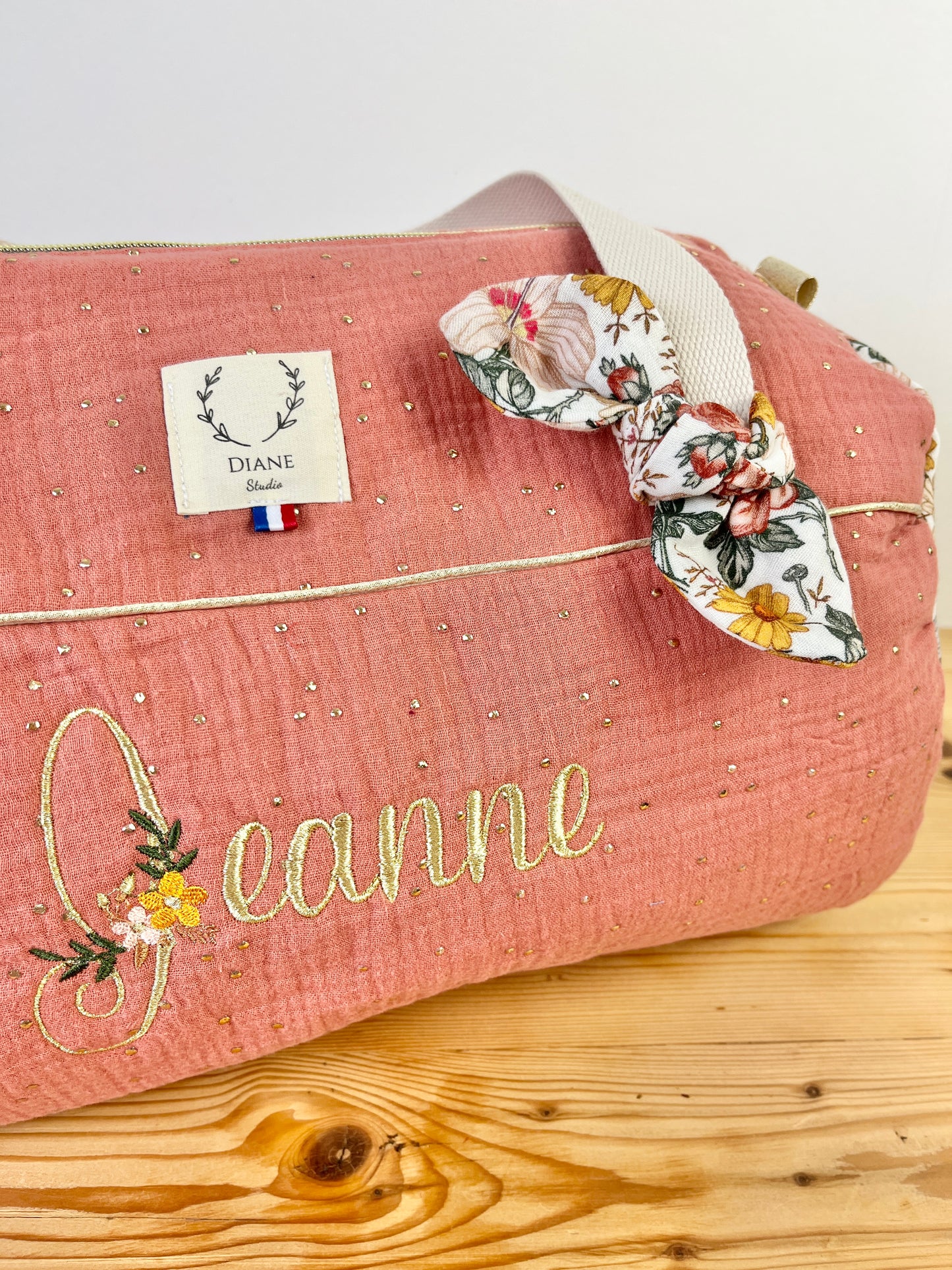 Sac Louison adulte initiale florale