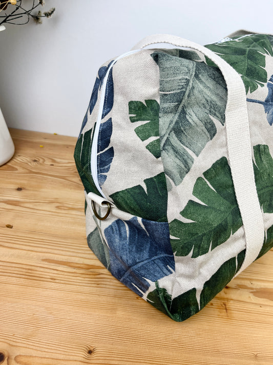 Hélène le sac week-end souple fleuri