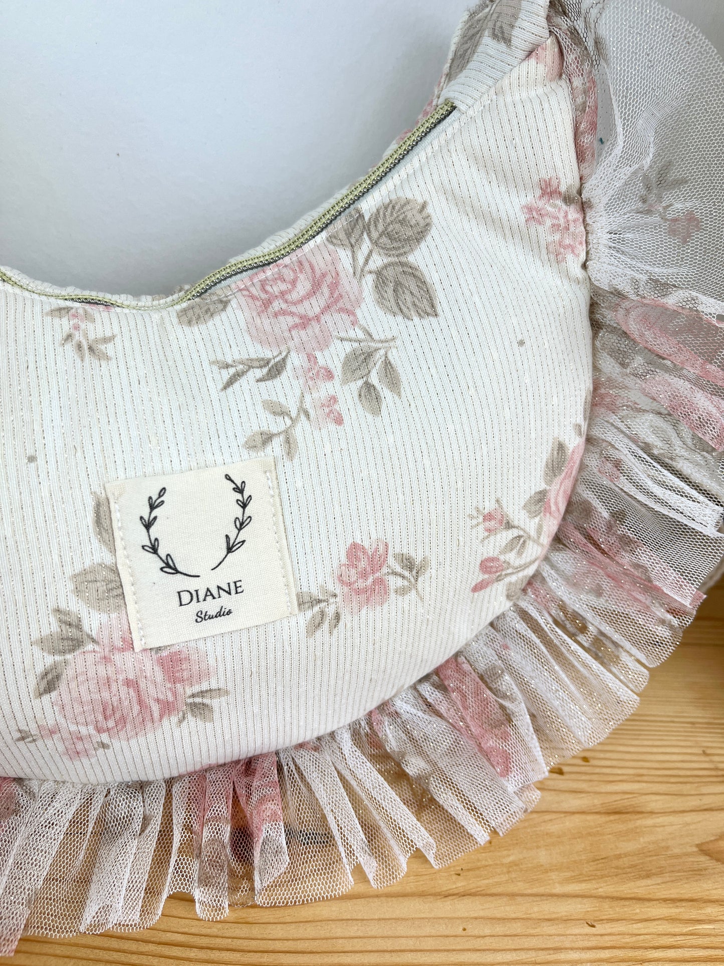 NOUVEAU Ensemble mère fille sac Milan et sac à dos Eglantine jacquard et tulle roses