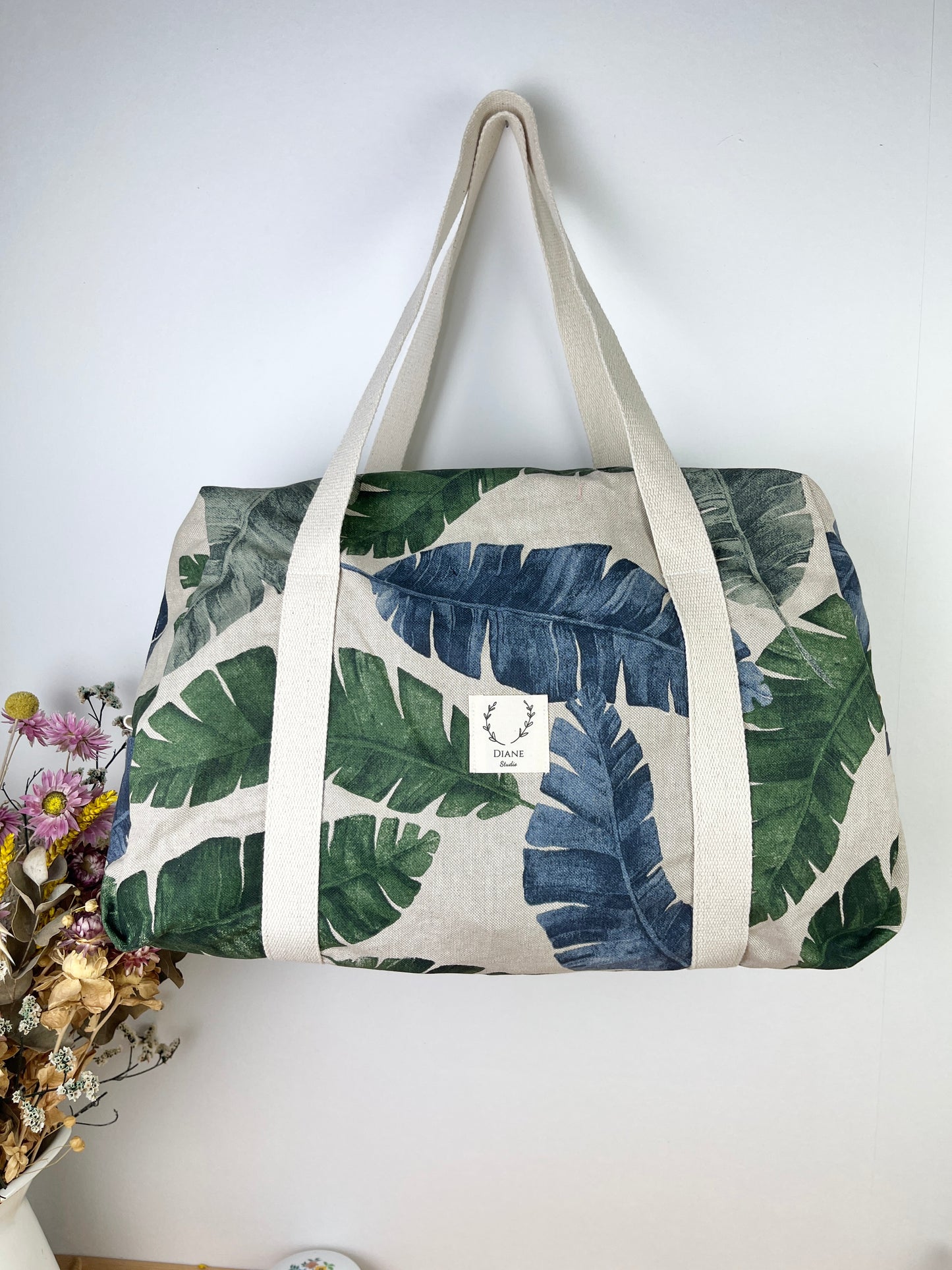 Hélène le sac week-end souple fleuri