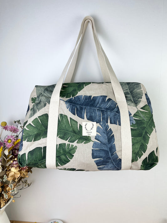 Hélène le sac week-end souple fleuri