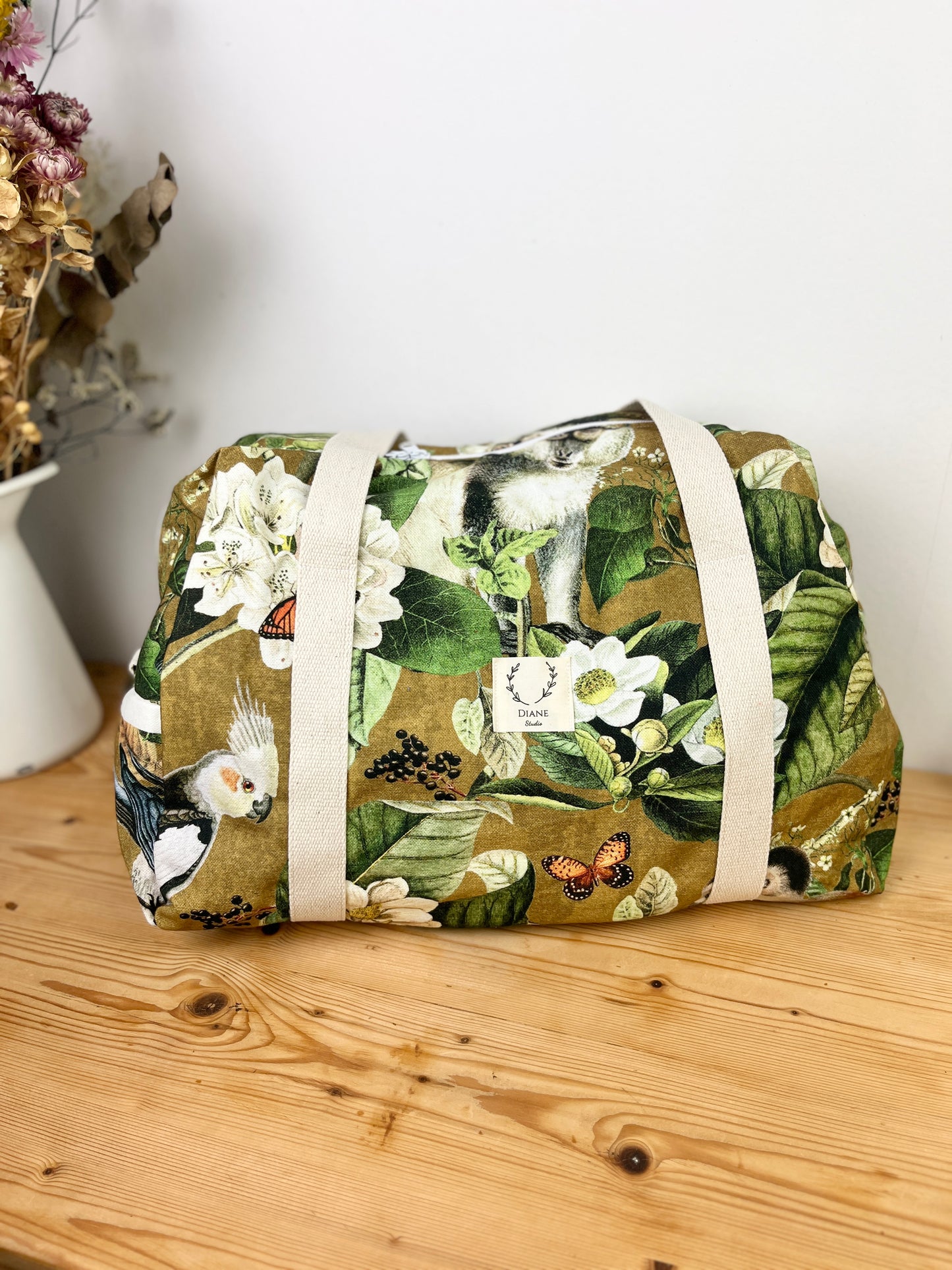 Hélène le sac week-end souple jungle