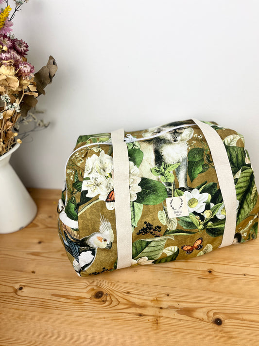 Hélène le sac week-end souple jungle