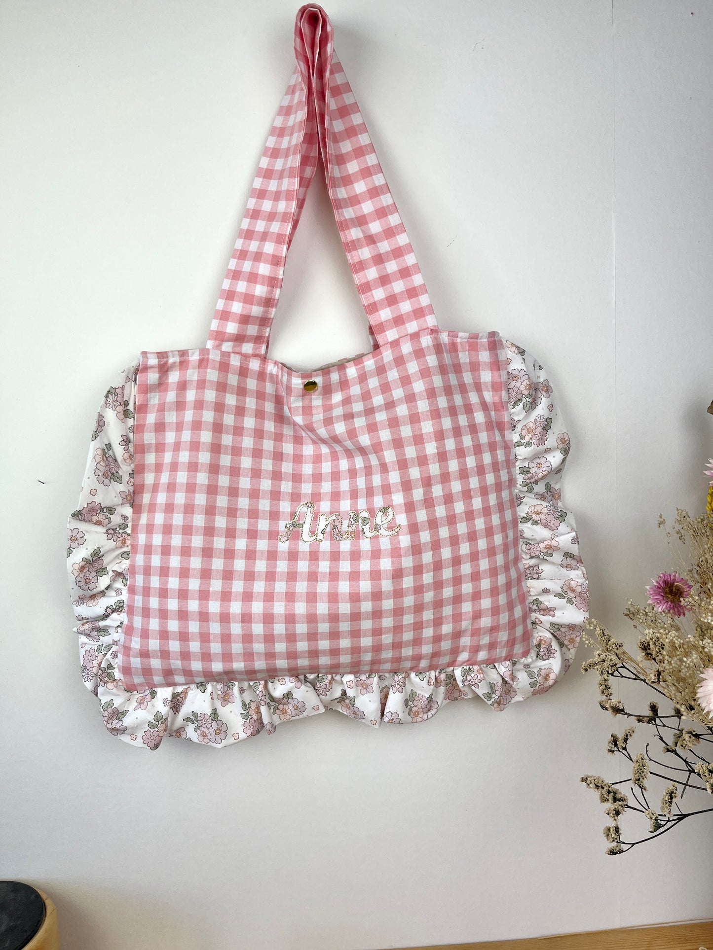 Le petit tote bag salarina et vichy rose