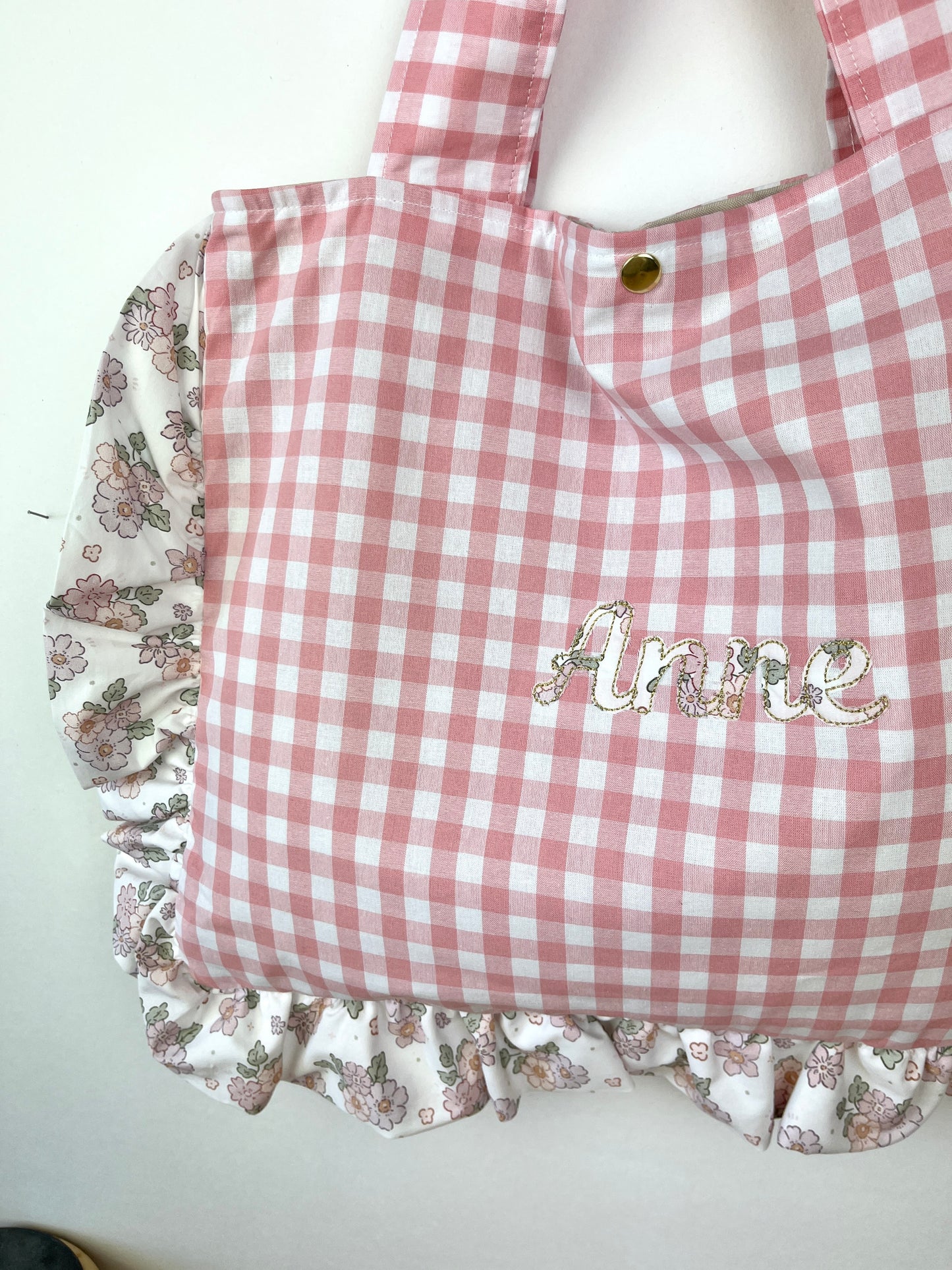 Le petit tote bag salarina et vichy rose