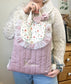 Le sac à dos Églantine velours rose poudré Amandine et tulle