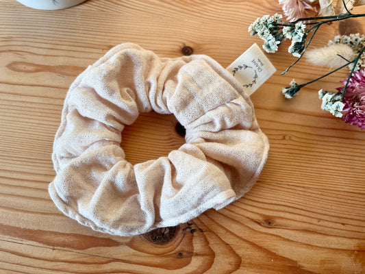 Chouchou gaze pailleté doré