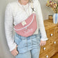 Roxane le sac banane rose thé