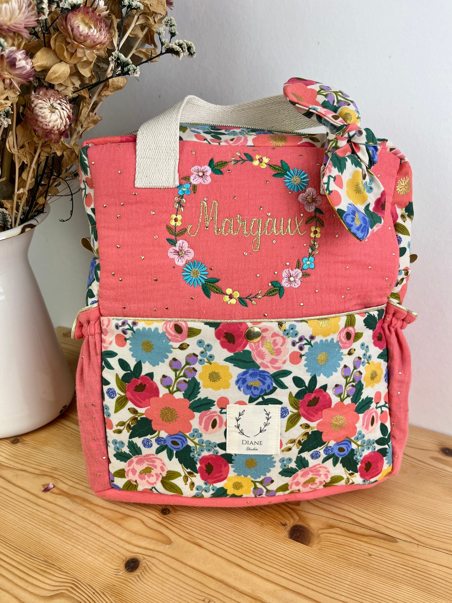 Le sac à dos enfant Ombeline garden modèle Suzon