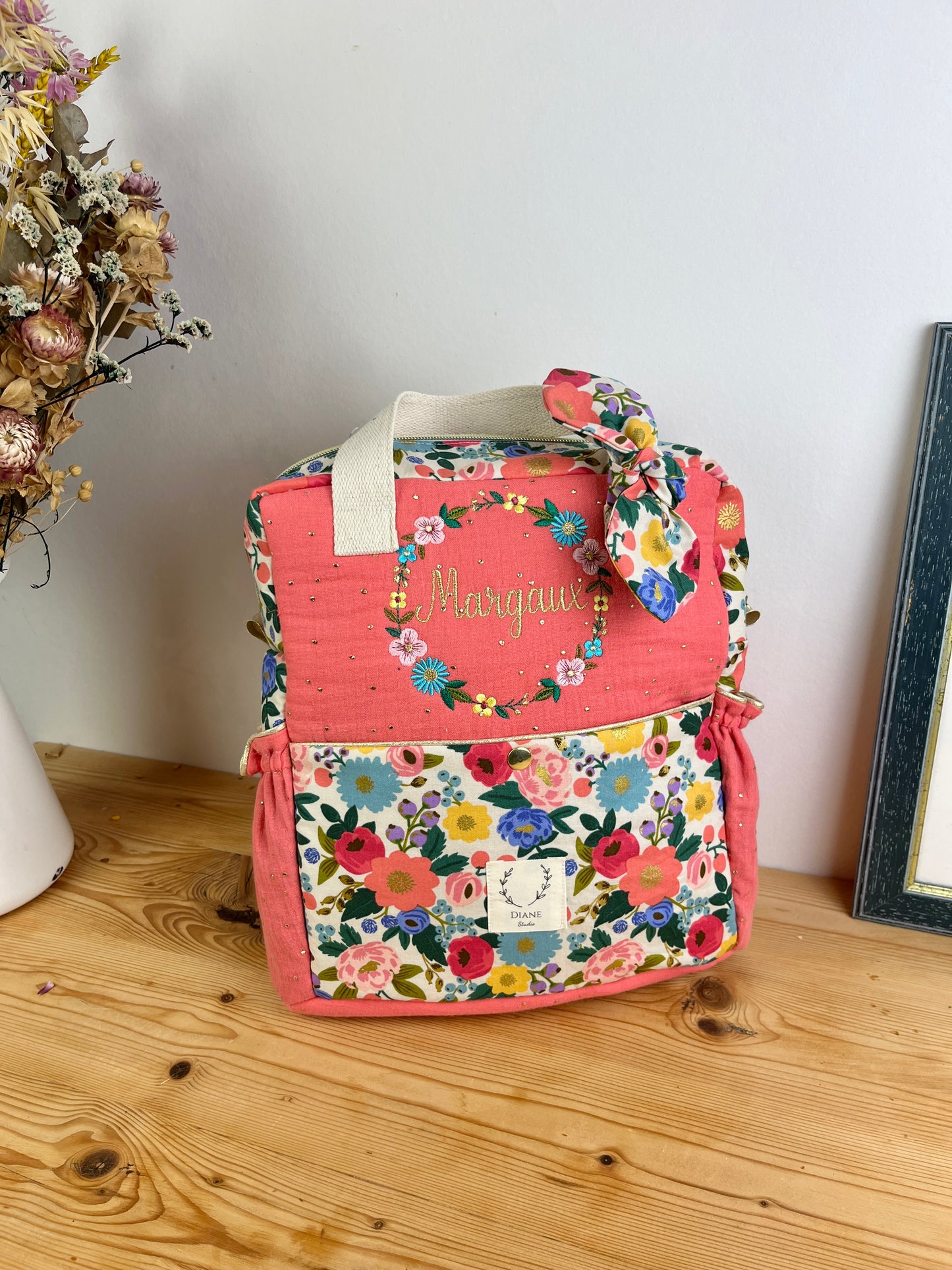 Le sac à dos enfant Ombeline garden modèle Suzon