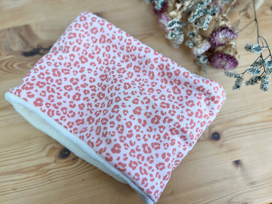 Le tour de cou gaze léopard pink