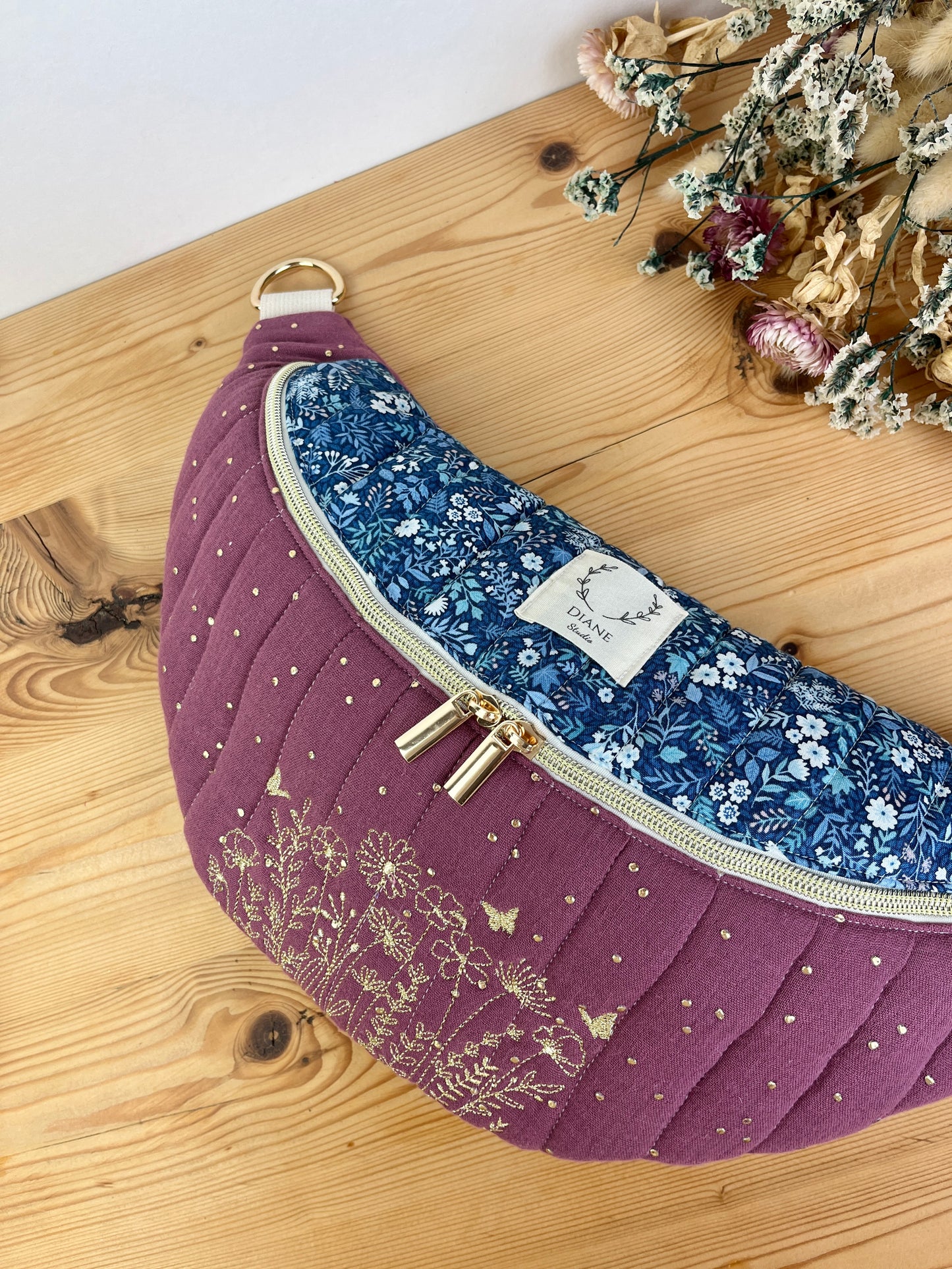 Le sac banane Eléonore adulte doré 100% personnalisable