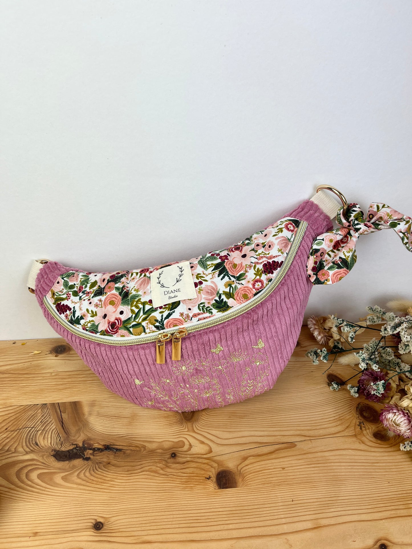 Le sac banane Eléonore adulte doré 100% personnalisable