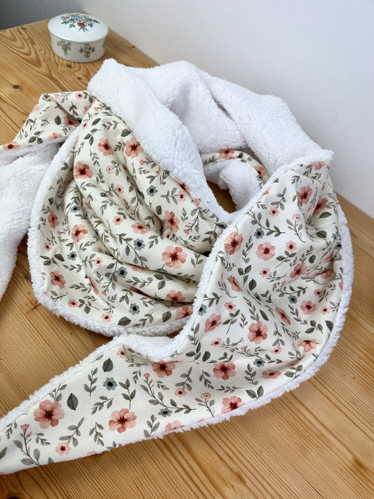 Le chèche jersey fleuri Elise