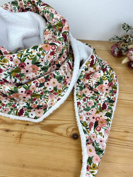 Le chèche garden party rose