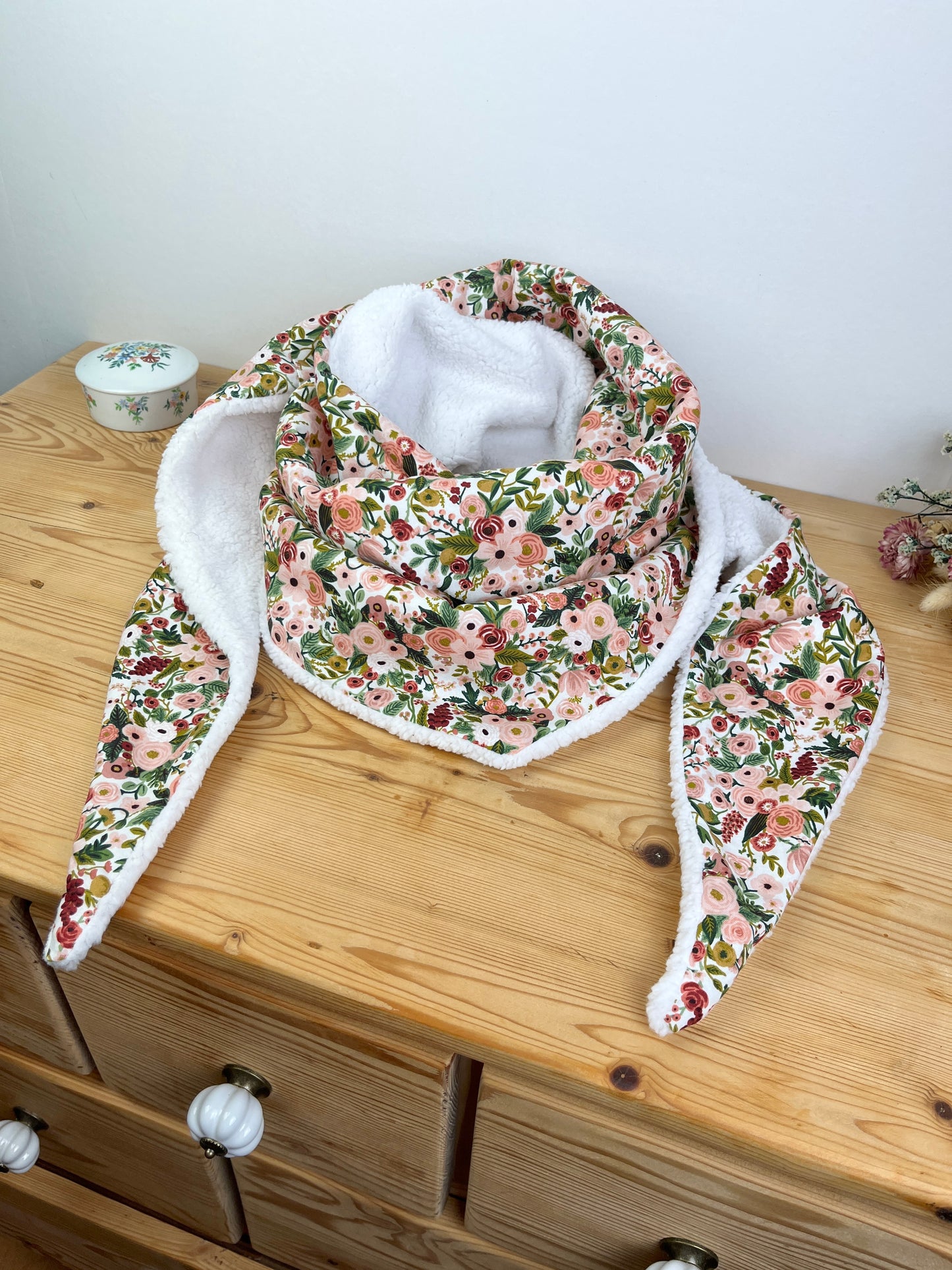 Le chèche garden party rose