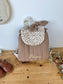 Le sac à dos Églantine léopard et gaze caramel