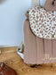 NOUVEAU Ensemble mère fille sac Milan et sac à dos Eglantine gaze léopard et vichy caramel