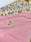 Couverture rose thé et fleurs