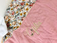 Couverture rose thé et fleurs