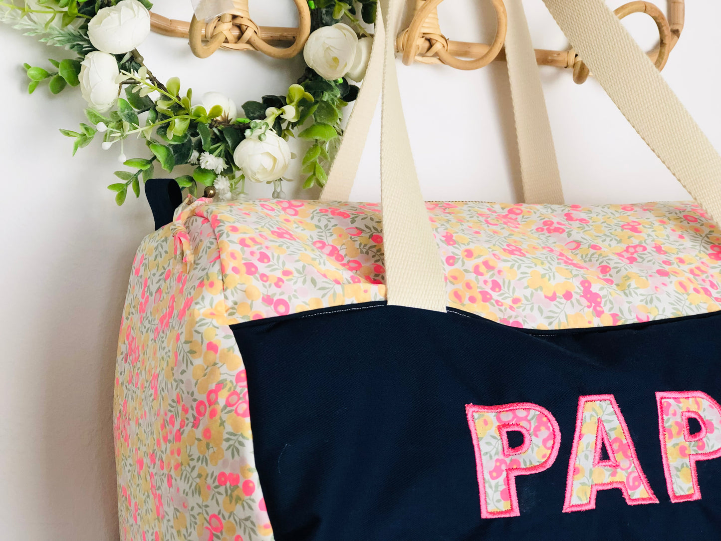 Le sac Pernelle lettres en tissu ✨