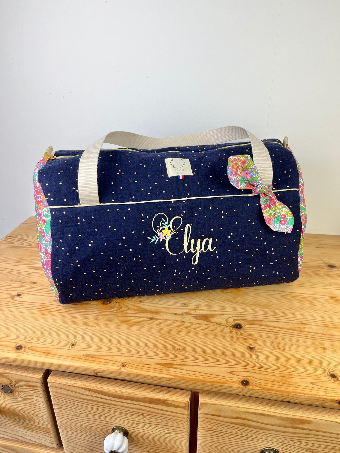 Sac Louison adulte initiale florale